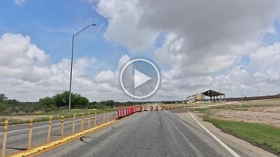 2025_07_0014 Border Patrol crossing while riding out to California, Comstock, Texas, July 2025