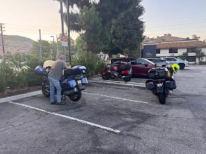 2025_07_0038 Preparing to leave for our big ride, Calabasas, California, July 2025