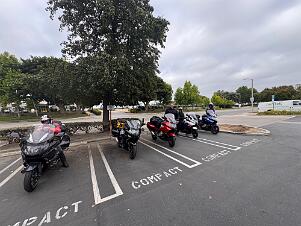 2025_07_0039 Preparing to leave for our big ride, Calabasas, California, July 2025