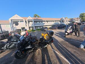 2025_07_0042 Preparing to leave for our big ride, Calabasas, California, July 2025