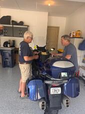 2025_08_0192 Cleaning the bikes at Steve's, Kansas City, Missouri, August 2025