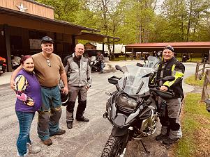 2024_05_0003 Ready to ride on the first day, 2024 BMW TTD, Iron Horse Motorcycle Lodge, Stecoah, North Carolina, May 2024