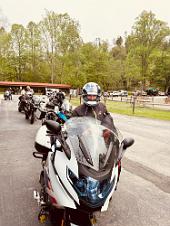 2024_05_0008 Ready to ride on the first day, 2024 BMW TTD, Iron Horse Motorcycle Lodge, Stecoah, North Carolina, May 2024