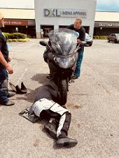 2024_05_0257 Unscheduled front tire change on Damian's bike, Madison, Tennessee, May 2024